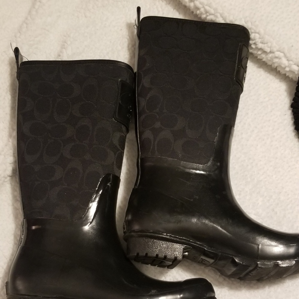 Coach rain boots